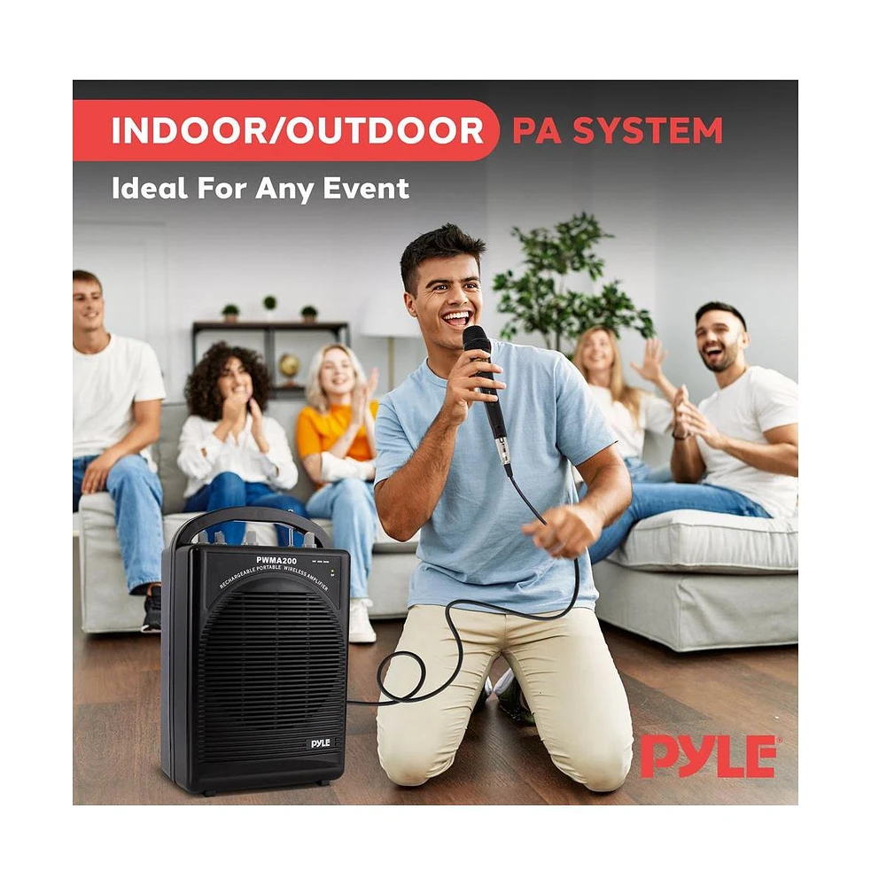 Pyle Portable Pa Speaker & Microphone System