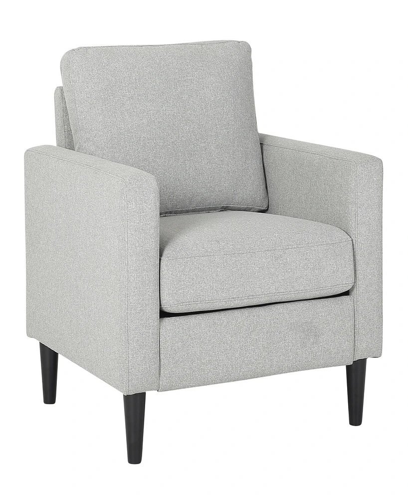 Lumisource 33" Wood Wendy Contemporary Arm Chair