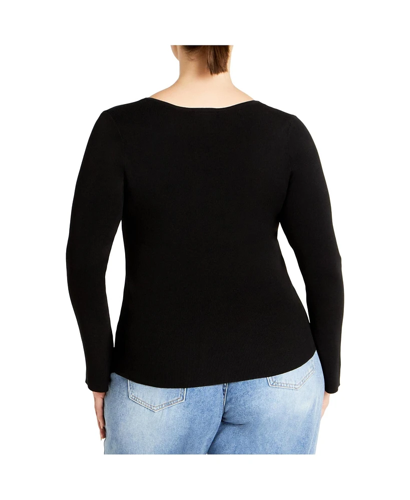 City Chic Plus Brooklyn Sweater