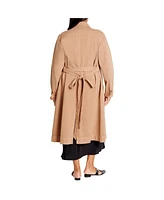 City Chic Plus Laylo Trench Coat