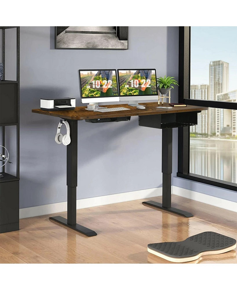 Gouun 48-inch Electric Height Adjustable Standing Desk with Control Panel