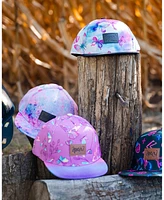 Deux par Deux Girl Printed Cap Pink With Bubble Effects - Toddler|Child