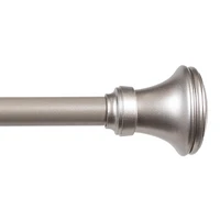 Kenney Fast Fit Vance 5/8-Inch Adjustable Decorative Curtain Rod for Easy Installation