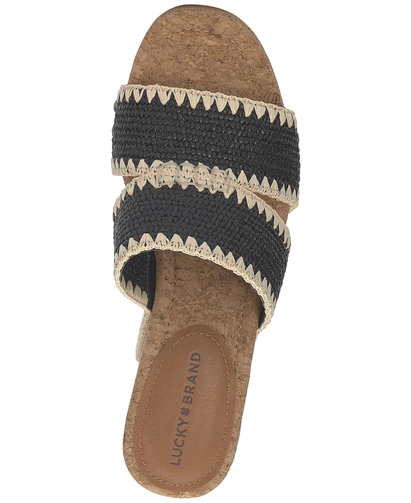Lucky Brand Women's Vickta Platform Wedge Sandals