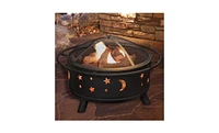 Durable Wood Burning Fire Pit – Outdoor Steel Fire Bowl for Heating, Bonfires, and Cozy Evenings