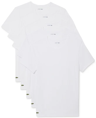 Lacoste Men's 5-Pack Slim Fit Crewneck Undershirts