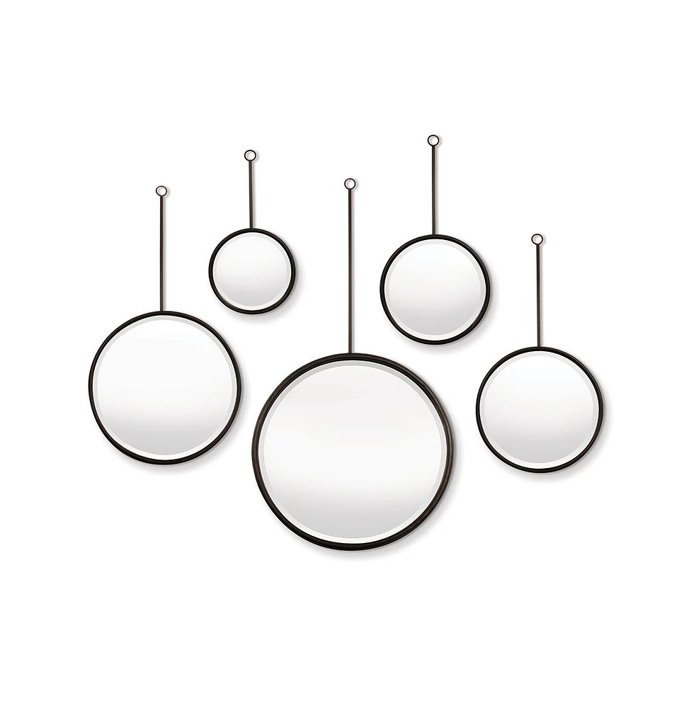 Maison Noir Pendulum Mirrors Set of 5