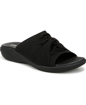 LifeStride Women's Cherish Washable Peep Toe Slide Sandals