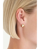Rosefield Wide Hoops In 14K Yellow Gold Plated Stainless Steel