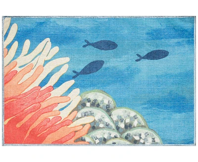 Liora Manne' Impressions Reef Border 1'11"x2'11" Area Rug