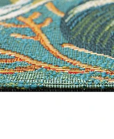 Liora Manne' Esencia Fish 2'x2'10" Area Rug