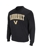 Colosseum Men's Black Vanderbilt Commodores Arch Logo Pullover Sweatshirt