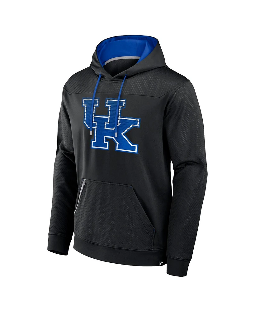Fanatics Men's Black Kentucky Wildcats Defender Dot Faded Primary Pullover Hoodie
