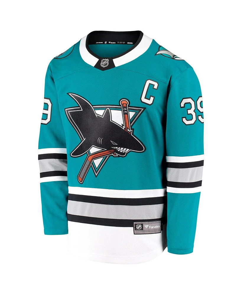 Fanatics Men's Logan Couture Teal San Jose Sharks 30th Anniversary Premier Breakaway Player Jersey