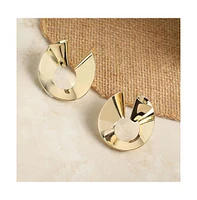 Minimal Spiral Drop Earrings
