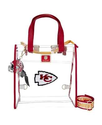 Loungefly Kansas City Chiefs Clear Convertible Backpack Tote Bag