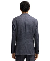 Boss by Hugo Boss Men's Patterned Wool Blend Slim-Fit Jacket