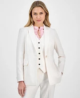 Anne Klein Women's One-Button Peak-Lapel Blazer