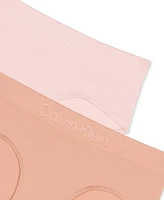 Calvin Klein Big Girls Seamless Embossed Hipster Underwear, Pack of 2