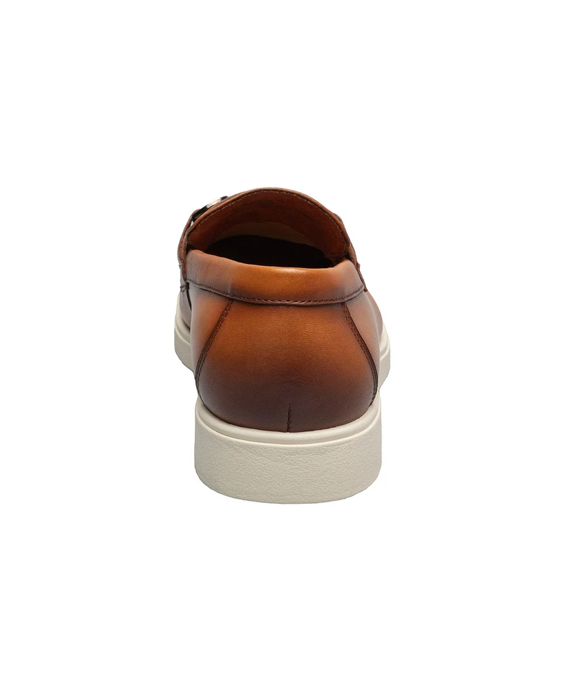 Stacy Adams Men's Samuel Moc Toe Bit Slip On Shoe