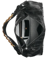 Donna Karan New York Bellmore Small Skipper Snake Shoulder with Bezel Strap