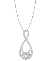 Diamond Mom Pendant Necklace (1/6 ct. t.w.) in 10k White Gold
