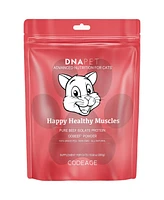 Happy Healthy Muscles Supplement for Cats - Grass-Fed Beef Protein Powder - Collagen & Amino Acid-Rich - Pure Beef Isolate