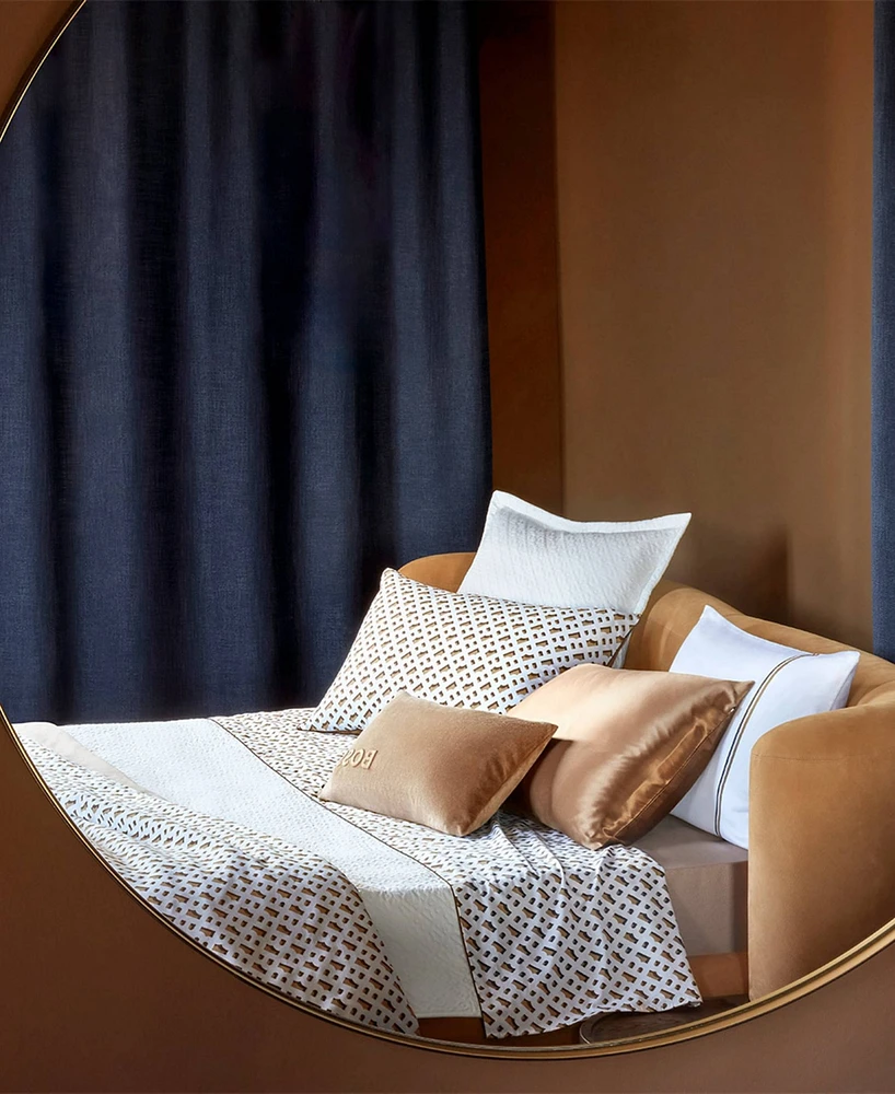 Boss Home by Hugo Boss B Monogram 300 Thread Count Cotton Fitted Sheet