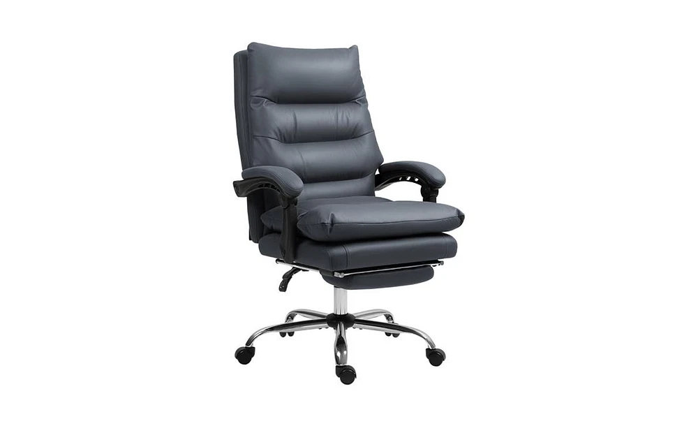 Massage Office Chair with Lumbar Support and Reclining Function