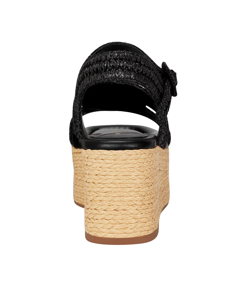 Marc Fisher Ltd Women's Payley Woven High Platform Wedge Sandals