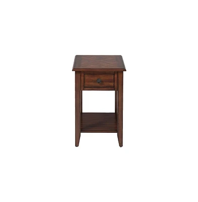 Medium Brown Chairside Table