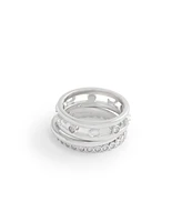 Coach Faux Stone Signature C Open Ring