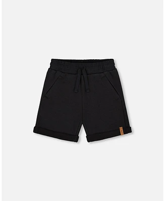 Deux par Deux Toddler Boys French Terry Short Black - Toddler|Child