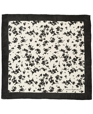 Lauren Ralph Lauren Contrast Floral Square Scarf