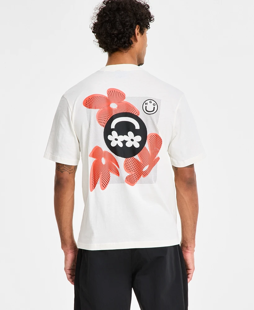 Hugo by Boss Men's Nufloro Crewneck Graphic T-Shirt