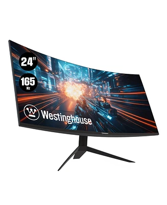 Westinghouse Inch Curved Full Hd Gaming Monitor, 165Hz, Amd FreeSync Support, Low Motion Blur, 1500R Curve, 1920 x 1080