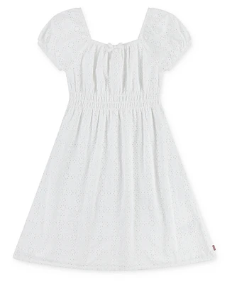 Levi's Big Girls Eyelet Short Sleeve Dress