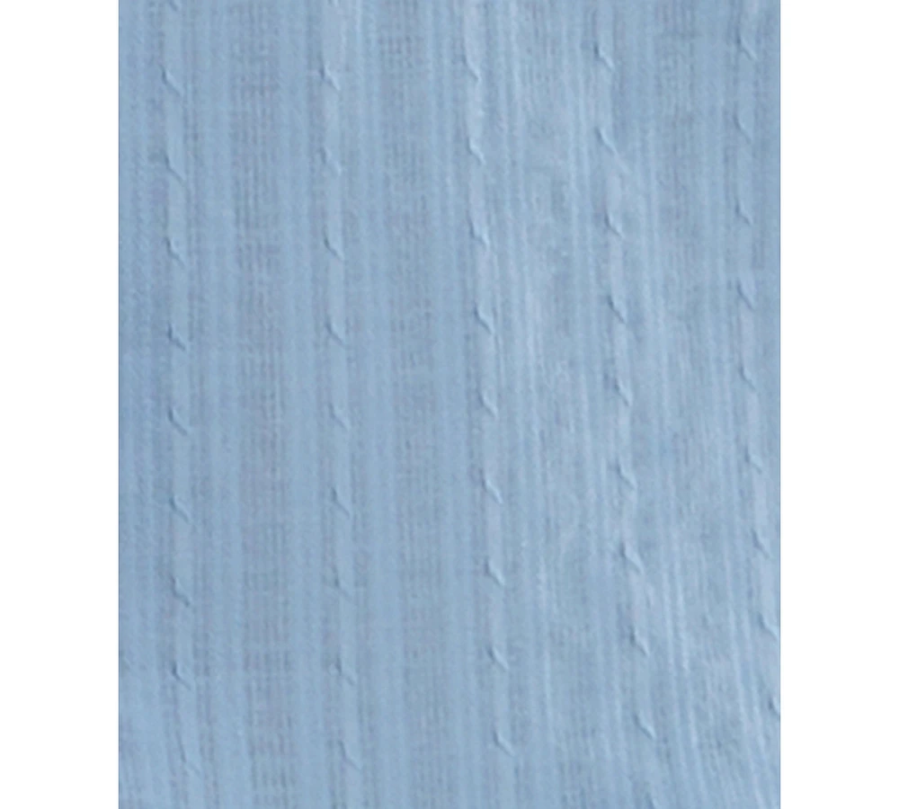 B Darlin Juniors' Cotton Contrast-Trim Pleated Dress