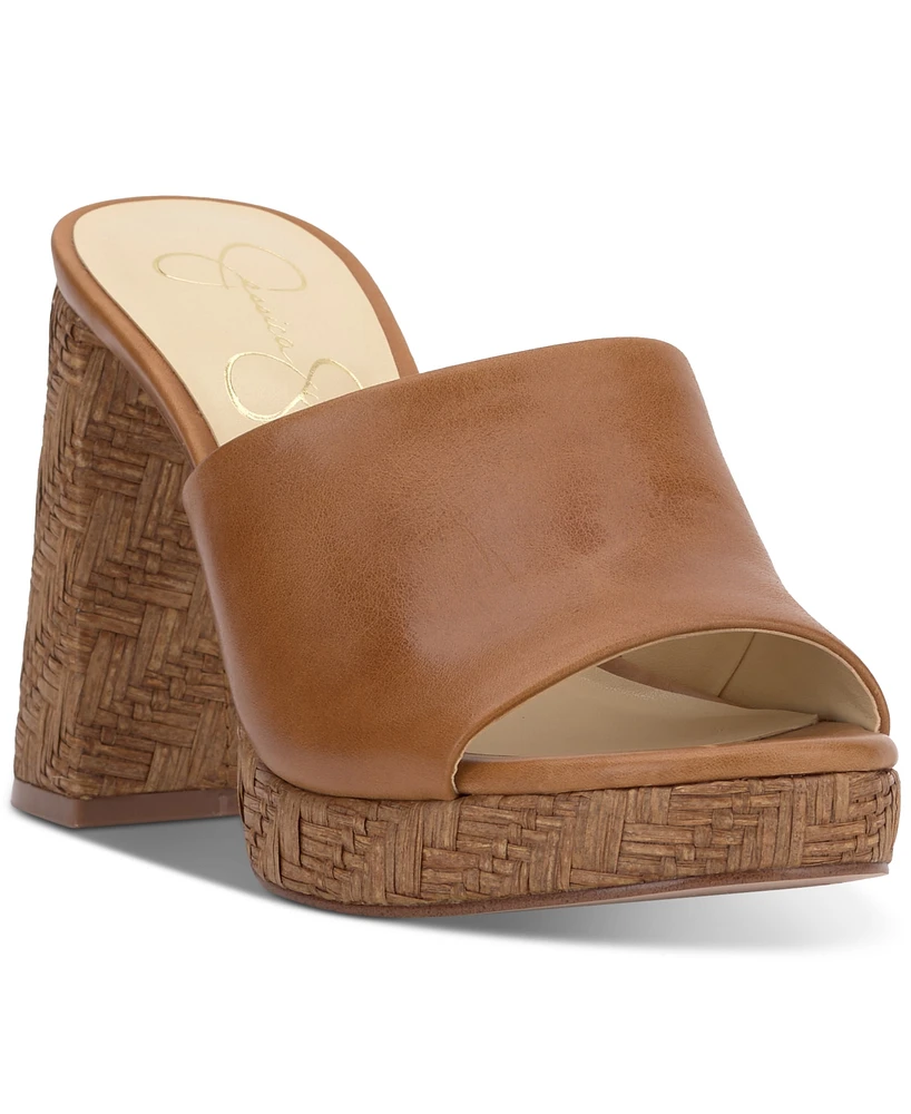 Jessica Simpson Women's Kameena Block-Heel Slip-On Sandals