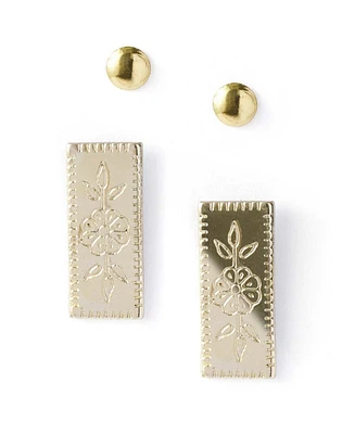 Matr Boomie Haveli Etched Earring Set