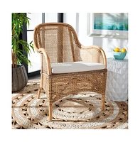 Charlie Rattan Accent Chair W/ Cushion