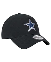 New Era Men's Black Dallas Cowboys Main 9TWENTY Adjustable Hat