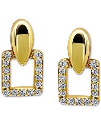 Giani Bernini Cubic Zirconia Square Earrings (3/4 ct. t.w.) 18k Gold over Sterling Silver (Also Available Silver)