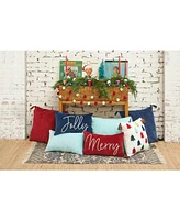 River Boulder Cotton Accent Throw Pillow w/ Tassels