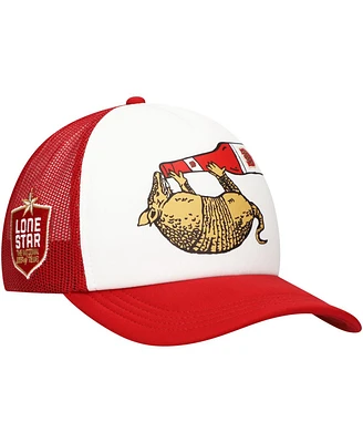 Lids Men's White/Red Lone Star Armadillo Trucker Adjustable Hat