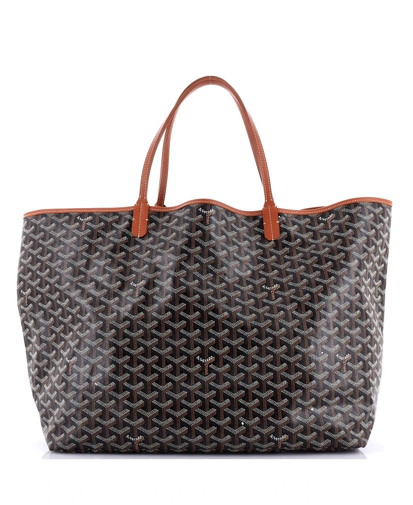 Pre-Owned Goyard Gm Saint Louis Tote Printed Coated Canvas