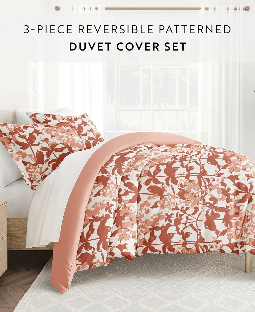 ienjoy Home Utra Soft Reversible 3-Pc. Duvet Cover Set