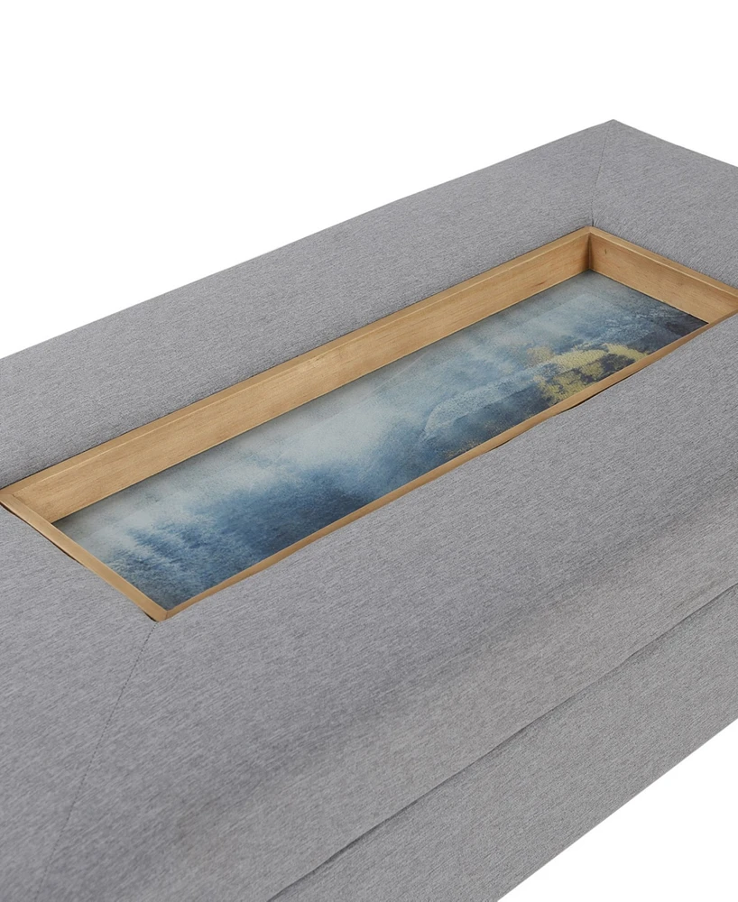 StyleCraft Home Collection 49.6" Wood Austin Allen James Rectangular Contemporary Coffee Table