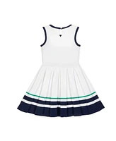 Hope & Henry Little Girls Sleeveless Tennis Sweater Dress