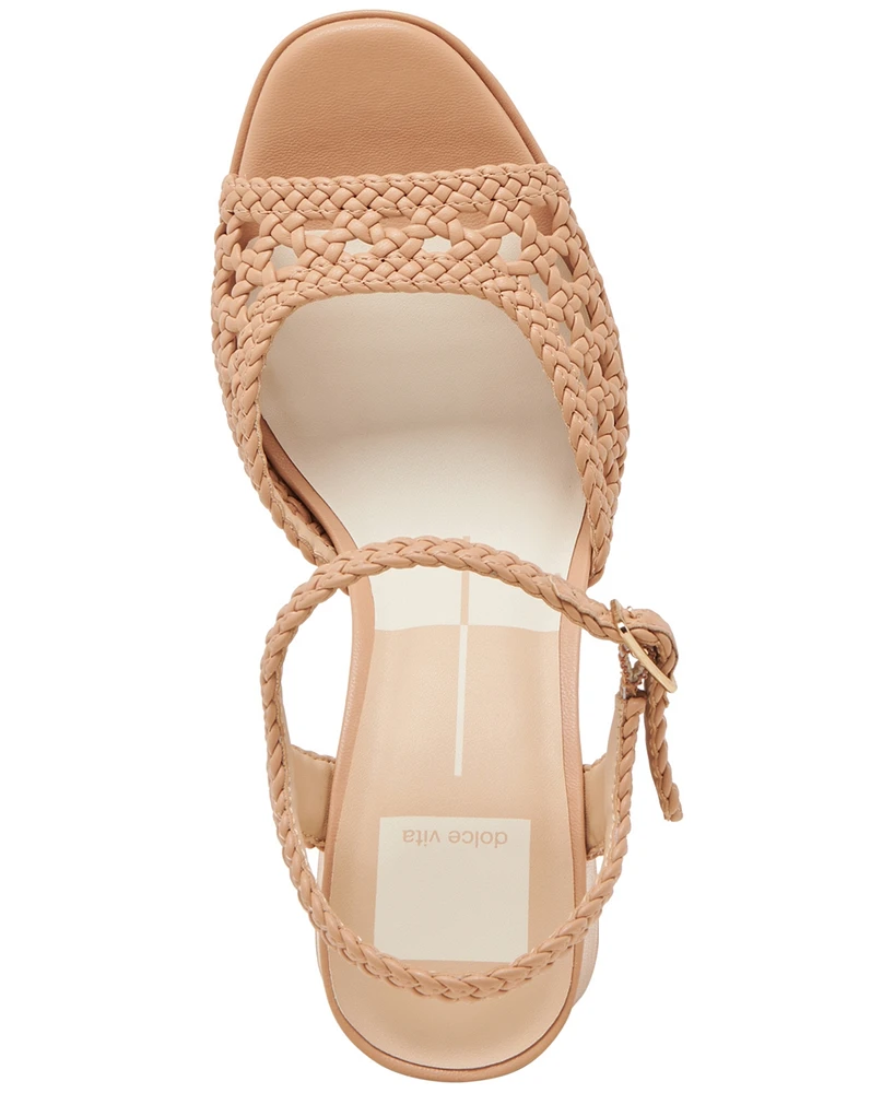 Dolce Vita Women's Peyten Woven Two-Piece Platform Dress Sandals